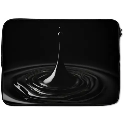 Zwart - Water - Druppel laptophoes neopreen klein -zkaufland3dotto