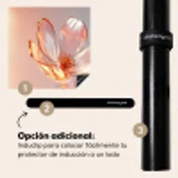 Glazen - Bloem - Roze Inductie beschermer vinyl 3mm middel -zzzzzzz-induclip_ES