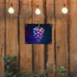 Paars - Disco - Feest - Druif tuinposter los doek klein -sfeer1