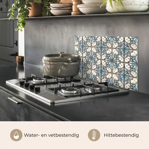 Barok - Tegel - Kleurrijk keuken achterwand spatscherm klein 900 -usp_NL