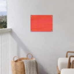 Stippen - Patroon - Oranje tuinposter los doek klein 239 -sfeer8