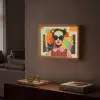 Meisje - Zonnebril - Kat - Retro Light Box met batterij (Wandlamp) middel -sfeer1