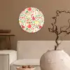 Fruit - Watermeloen - Kersen - Peer Wandcirkel kunststof plaat 5mm dik klein 188 -sfeer1