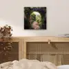 Doorkijk - Landschap - Bloemen - Tuinboog - Natuur aluminium wit klein -sfeer3