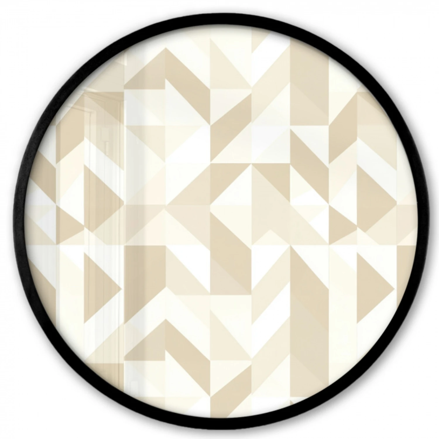 Modern - Abstract - Beige Fotolijst rond zonder passe partout klein 856 -3d