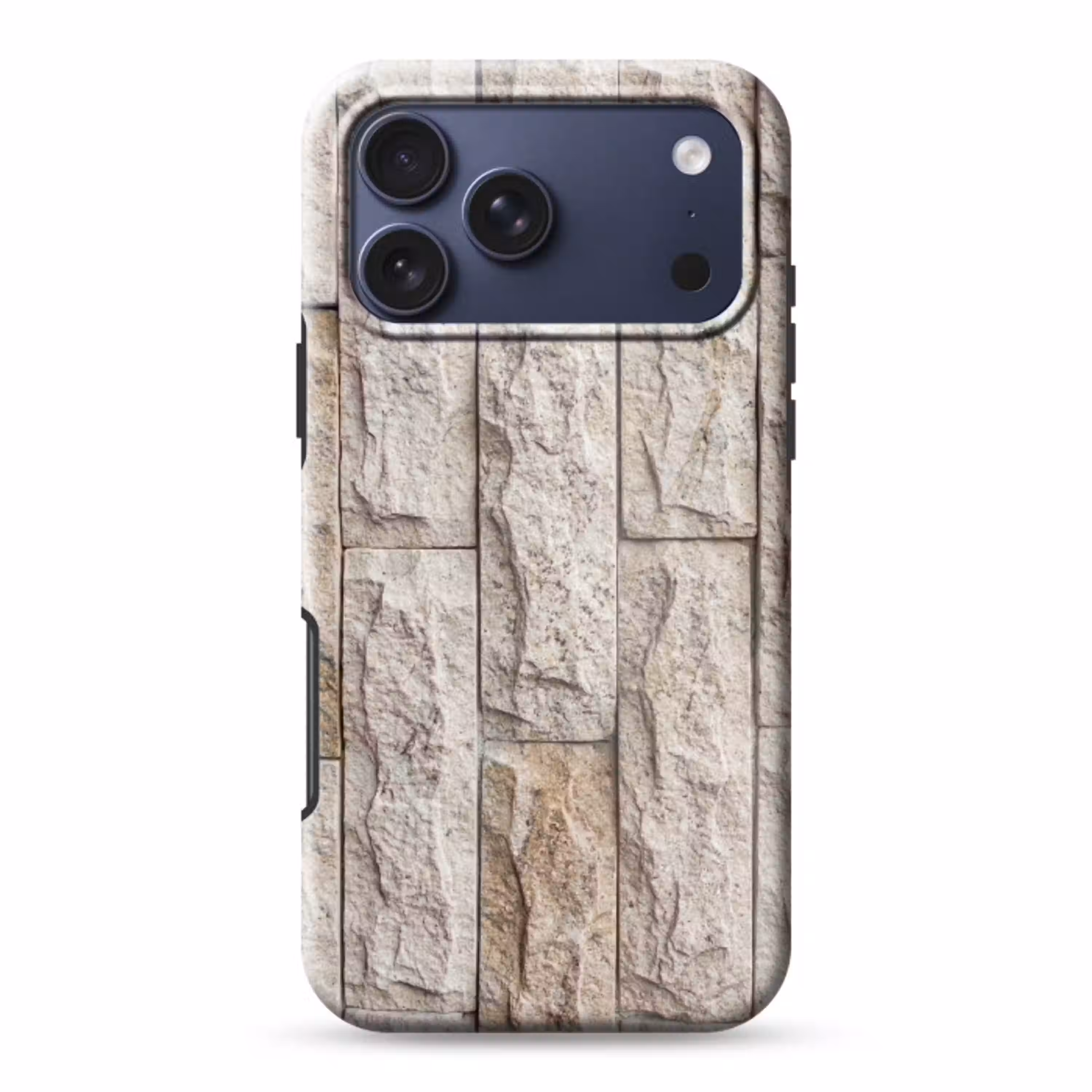 Muur - Steen - Ruw - Beige - Textuur Toughcase MagSafe Apple iPhone 17 Pro Max klein -3d