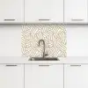 Abstract - Modern - Beige keuken achterwand 2 middel 865 -3d