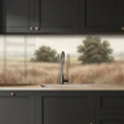 Landschap - Minimalistisch - Beige keuken achterwand 2 middel -sfeer1