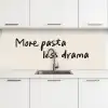 More pasta less drama keuken achterwand 2 middel -3d