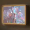 Tulpen - Glazen - Bloemblaadjes - Pasteltinten Light Box met batterij (Wandlamp) middel -z3d_website