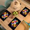 Bloemen - Kleurrijk - Graffiti - Modern - Boeket Placemat vinyl groot -zzsfeer5_Kitchenyeah-website