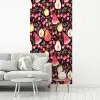 Donker - Bladeren - Fruit - Patroon fotobehang vinyl groot 64 -woonkamer