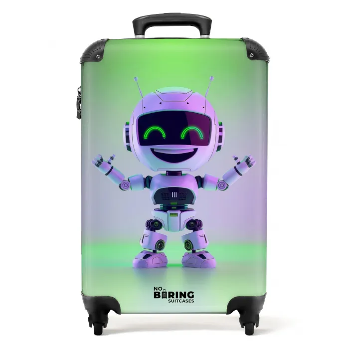 Neon Nicky Koffer - NBS - Handbagage middel -productfoto_recht