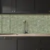 Subtiel - Geometrisch - Goud - Groen keuken achterwand 2 middel 871 -sfeer1