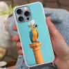 Papegaai - Koksmuts - Grappig - Vogel Hoesje iPhone 16 Pro Max met koord klein -sfeer3