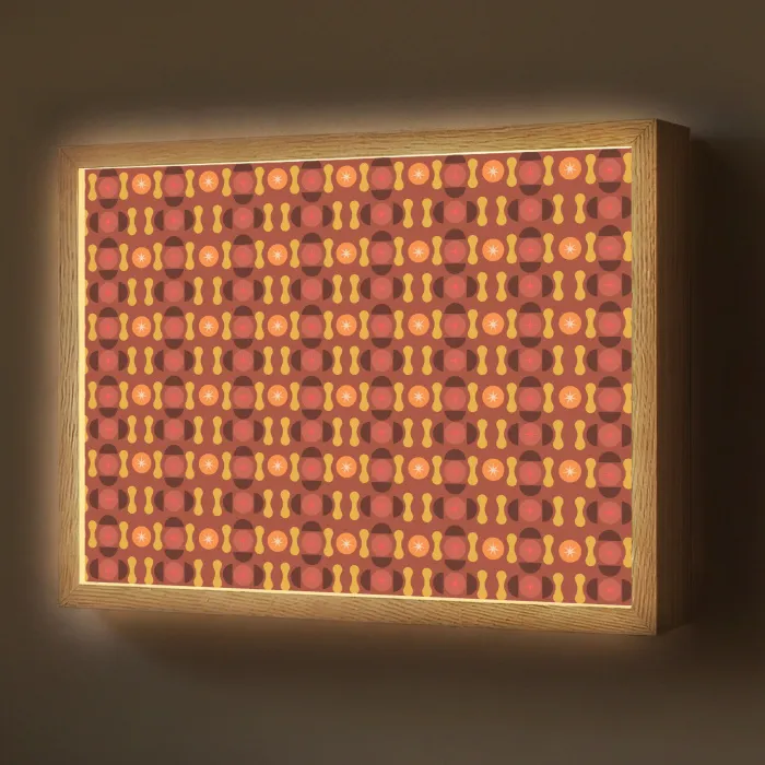 Retro - Disco - Hippie Light Box met batterij (Wandlamp) middel 907 -z3d_website