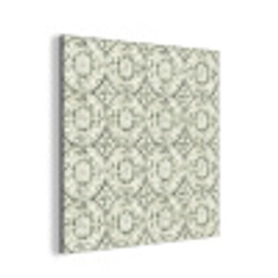 Krulornament - Tegel - Groen aluminium wit klein 46 -3d