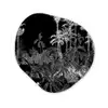 Palm - Jungle - Tropical Wandcirkel Organisch Aluminium middel -3d