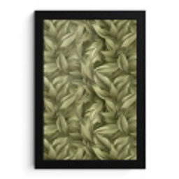 Bladeren - Modern - Groen fotolijst zwart zonder passe partout klein 224 -3d