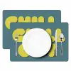 Chill out - Geel - Blauw Placemat vinyl groot -zzsfeer2_Kitchenyeah-website