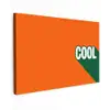 Cool - Oranje - Groen canvas 2cm klein -z3d