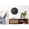Bestek - Zwart Wandcirkel aluminium klein -kantoor