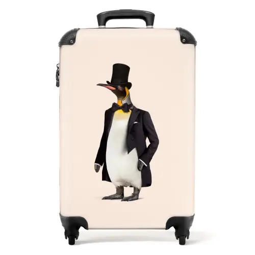 Pinguin in Pak Koffer - NBS - Handbagage middel -productfoto_recht