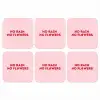 No rain no flowers - Minimalistisch - Roze - Bloem onderzetter kurk middel -3d