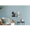 Pinguïn - Telefoon - Toilet - Zwart - Wit Muursticker klein -plant