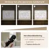 Marmer - Gelaagd - Brekend - Grijsstructuur Light Box met batterij (Wandlamp) middel 907 -USP_dimbaarNL