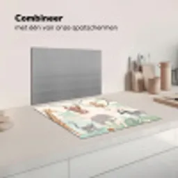 Jungle - Dieren - Groen Inductie beschermer vinyl 3mm middel -wsfeer7_website