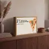 Pizza - Kaas - Pepperoni Light Box met batterij (Wandlamp) middel -sfeer2
