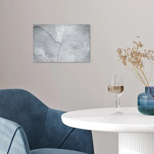 Beton - Scheur - Grijs poster papier klein -sfeer3