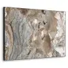 Abstract - Marmer - Wit - Bruin - Marmerlook Textielframe zwart klein -3d
