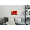 Oranje - Gerbera - Intens Muursticker klein -slaapkamer