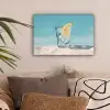Glas - ijsblokjes - Citroen canvas 2cm klein -sfeer1
