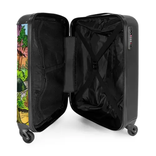 Feest in Dinosaurusland NBS - Handbagage koffer - Unisex middel -binnenkant