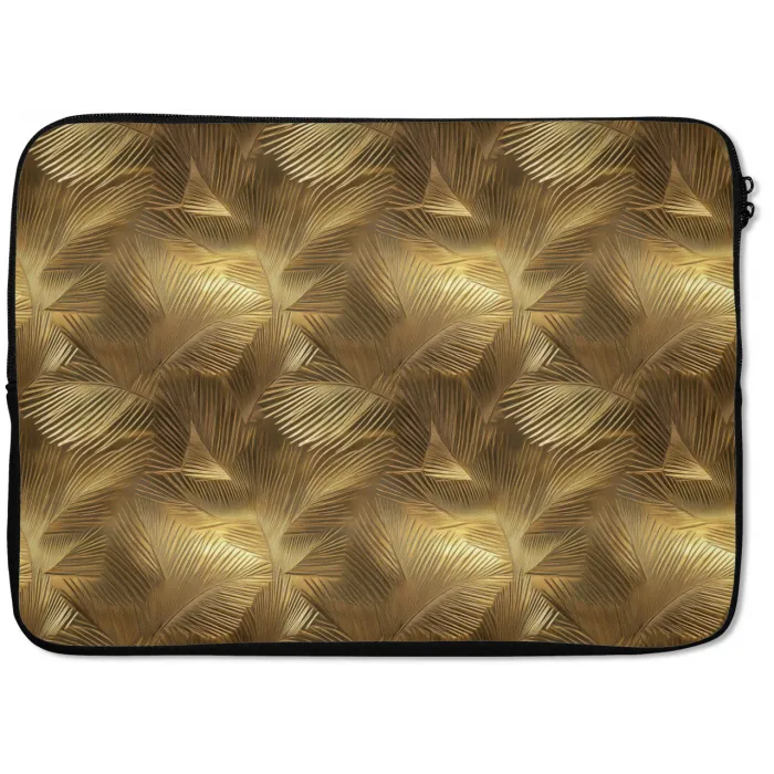 Palm - Waaier - Goud laptophoes neopreen klein 279 -zkaufland3dotto