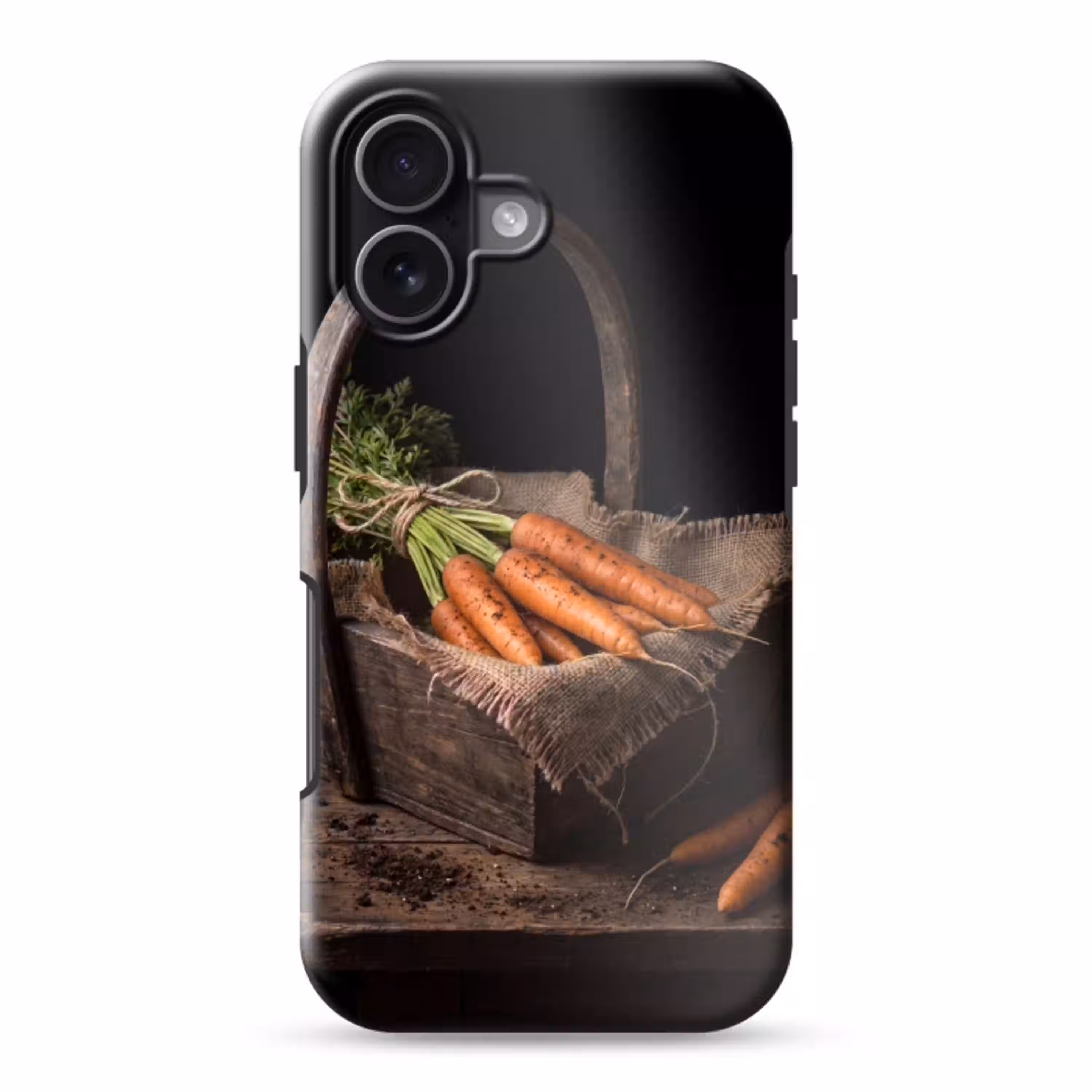 Wortels - Mand - Eten Toughcase MagSafe Apple iPhone 17 klein -3d