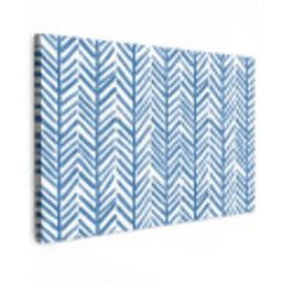 Patroon - Streep - Blauw Tuinposter op houten frame 2 cm dik klein 845 -3d