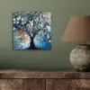 Boom - Blauw - Goud - Abstract aluminium wit klein -sfeer2