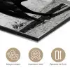 Vrouw - Paard - Artistiek aluminium wit klein -closeup_FR
