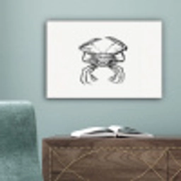 Ernst Haeckel - Vintage - Kunst - Krab canvas 2cm klein -sfeer4