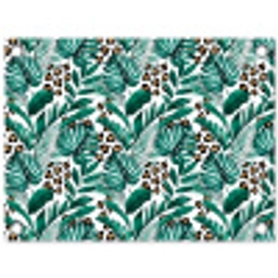 Bladeren - Tropisch - Jungle tuinposter los doek klein -3d