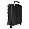 Kobaltblauw krulspoor op mintgroen NBS - Handbagage koffer - Kinderen Unisex middel -achterkant