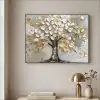 Boom - Beige - Grijs - Goud - Abstract Textielframe zwart klein -sfeer2