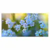 Bloemetjes - Blauw - Vergeet mij nietjes Muismat XXL klein -3d_leeg