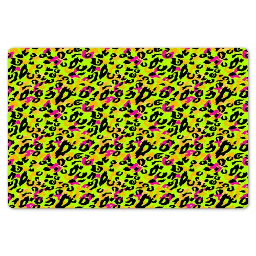 Dieren - Neon - Groen - Panterprint Placemat vinyl groot 368 -zzsfeer1_Kitchenyeah-website