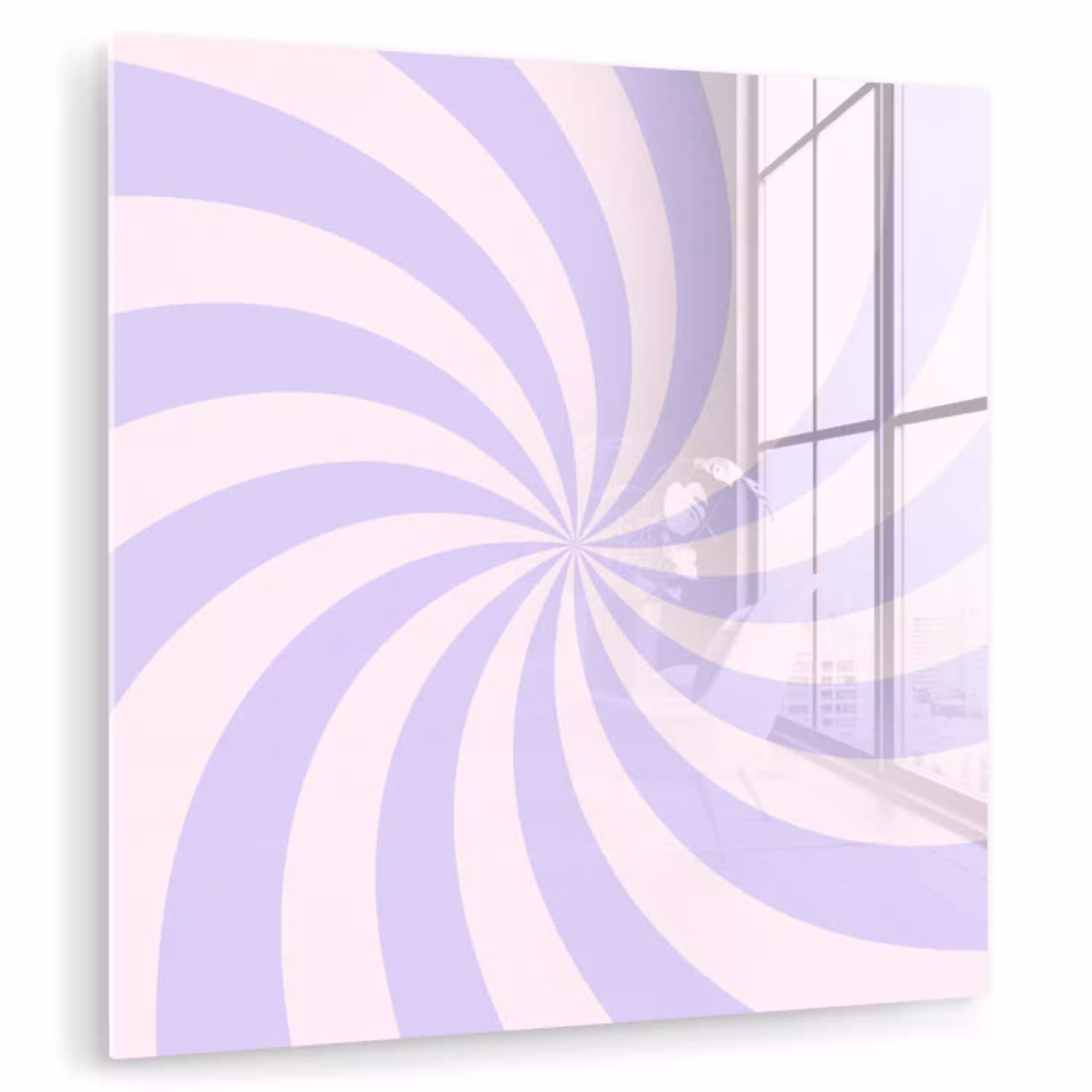 Patroon - Spiraal - Abstract - Modern - Paars-Roze plexiglas 5mm klein -zzzproduct_nieuw
