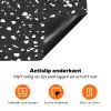 Terrazzo -  Patroon - Zwart - Wit Inductie beschermer vinyl 3mm klein 276 -zzzzzzz-td-onderkant
